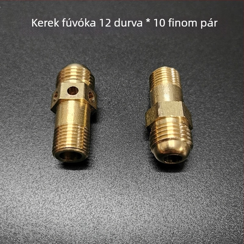 Bronz anyagú gázfőzőhöz tartozó fúvóka készlet – gázforrás módosítási alkatrészek, légszabályozó és permetezőfej