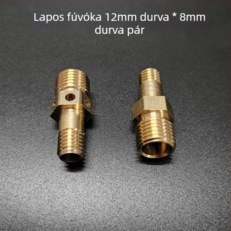 Bronz anyagú gázfőzőhöz tartozó fúvóka készlet – gázforrás módosítási alkatrészek, légszabályozó és permetezőfej