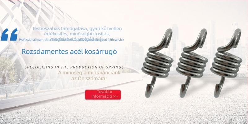 Függőágy feszítő rugó, függőszék feszítő rugó, hinta rugó, homokzsák akasztó horog