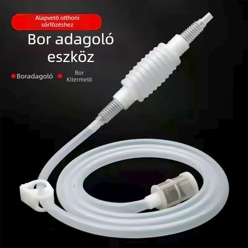 Otthoni szifonos borkivonó eszköz szűrővel