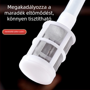 Önszívó borpumpa szűrővel a dugulás megelőzésére, élelmiszer-minőségű, szivárvány színű szívócső, borosüvegekhez