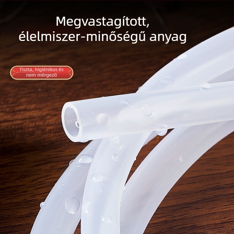 Önszívó borpumpa szűrővel a dugulás megelőzésére, élelmiszer-minőségű, szivárvány színű szívócső, borosüvegekhez