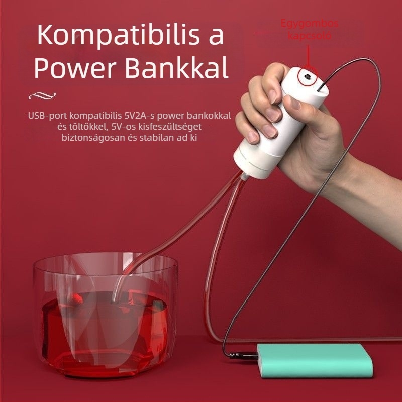 Elektronikus borkiadó készülék, önszívó, teljesen automata, otthoni borfiltráló készülék