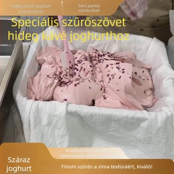 Hideg joghurt szűrő géz, nagy méretű, görög joghurt és szójatej szűrésére