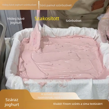 Hideg joghurt szűrő géz, nagy méretű, görög joghurt és szójatej szűrésére