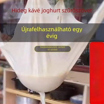 Hideg joghurt szűrő géz, nagy méretű, görög joghurt és szójatej szűrésére