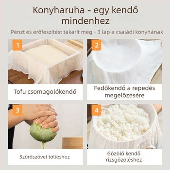 Hideg joghurt szűrő géz, nagy méretű, görög joghurt és szójatej szűrésére