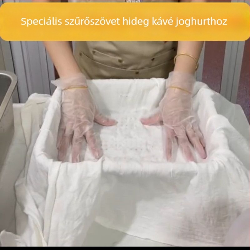 Hideg joghurt szűrő géz, nagy méretű, görög joghurt és szójatej szűrésére