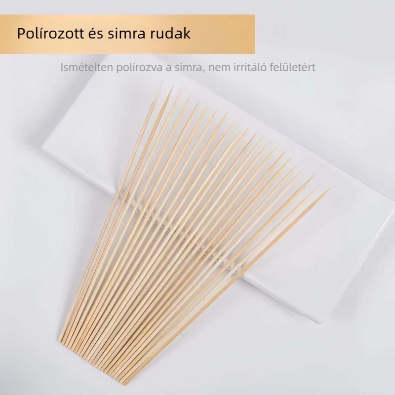Grillezésre szánt bambusznyársak karamellizált gyümölcsökkel, báránynyársak, sült nyársak, grillezett glutén, kolbásznyársak, Bobo csirke nyársak, vattacukor