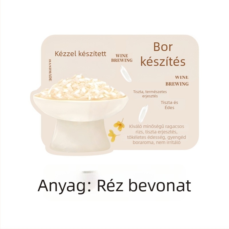 Kézzel készített osmanthuszos fermentált rizsbor címkék, 85×60 mm, 50 db