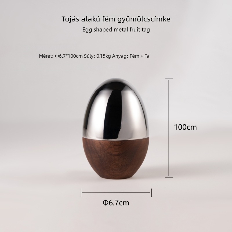 Modern, nordikus stílusú diófából és rozsdamentes acél gyümölcs- és koktélkanalak – Instagram-stílusú minimalistus luxus dizájn