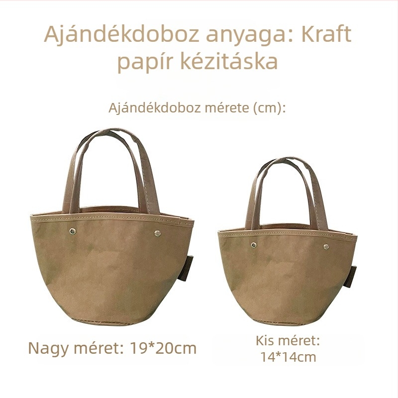 Esküvői kraft papírtasakok menyasszonyi édességzacskókkal, üres ajándékdoboztok és tote táskák