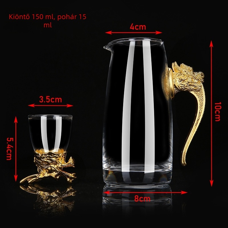 12 darabos Zodiákus pohárkészlet szeszes italokhoz – retro lux poharak, 1–100 ml