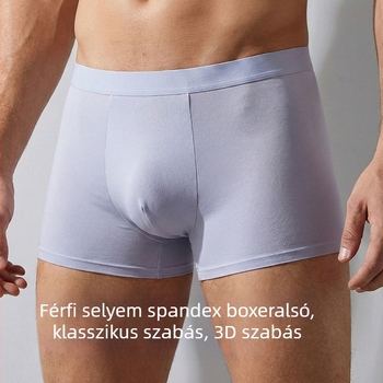 Mulberry selyem és elastán férfi boxeralsónadrág, nagy rugalmasságú, kényelmes és lélegző