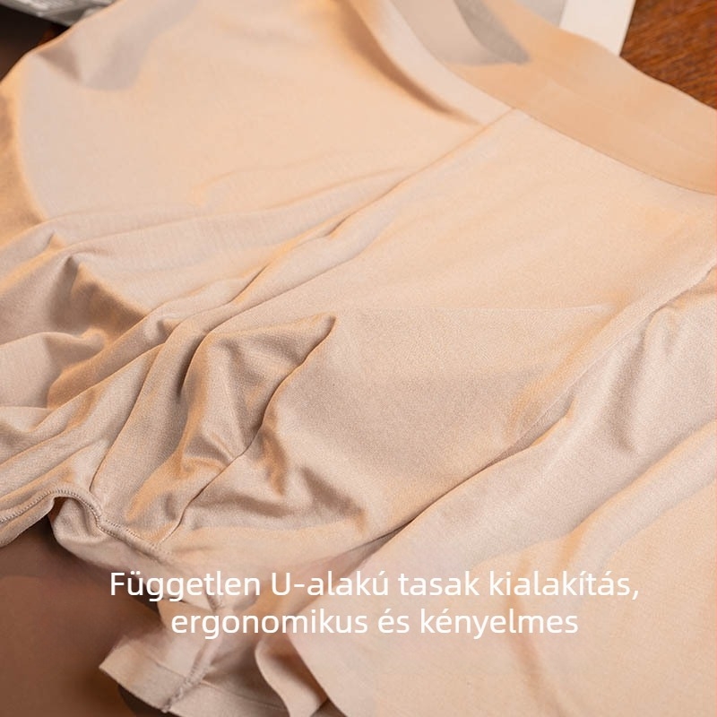 Mulberry selyem és elastán férfi boxeralsónadrág, nagy rugalmasságú, kényelmes és lélegző