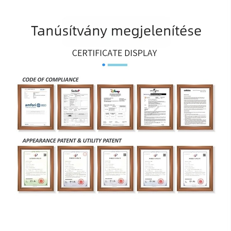 Állítható poliészter nyakörv állatok számára, névtáblával és tartós D-alakú csattal