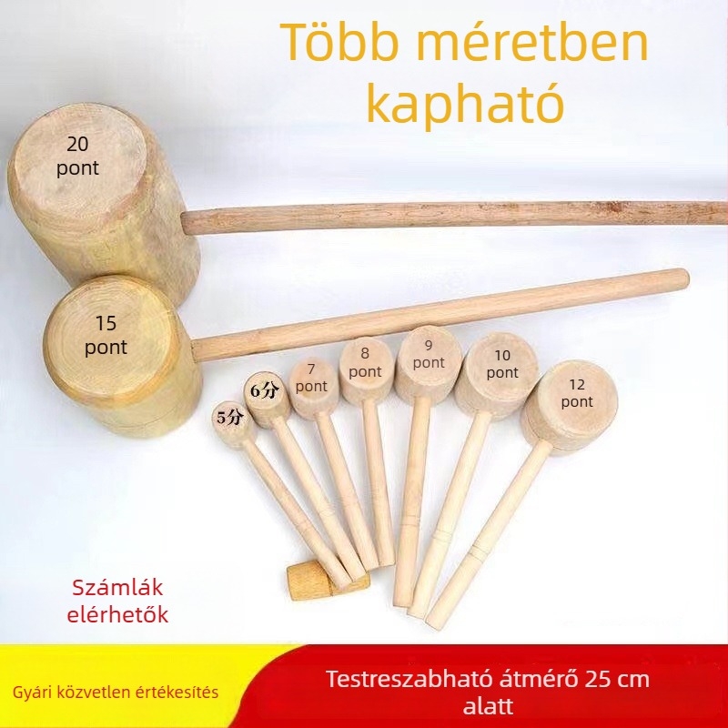 Faipari kalapács, kis fa kalapács, tömörfa kalapács, kézzel készített