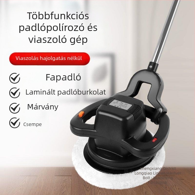 Vezeték nélküli kézi padlópolírozó gép, kompakt, fa- és kerámiapadlókhoz