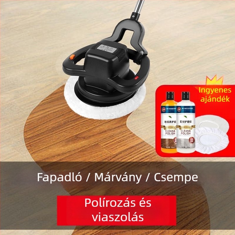 Vezeték nélküli kézi padlópolírozó gép, kompakt, fa- és kerámiapadlókhoz