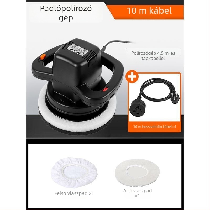 Vezeték nélküli kézi padlópolírozó gép, kompakt, fa- és kerámiapadlókhoz