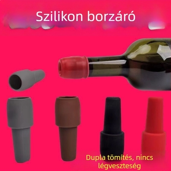 Univerzális szilikon dugó borosüveghez dupla tömítéssel