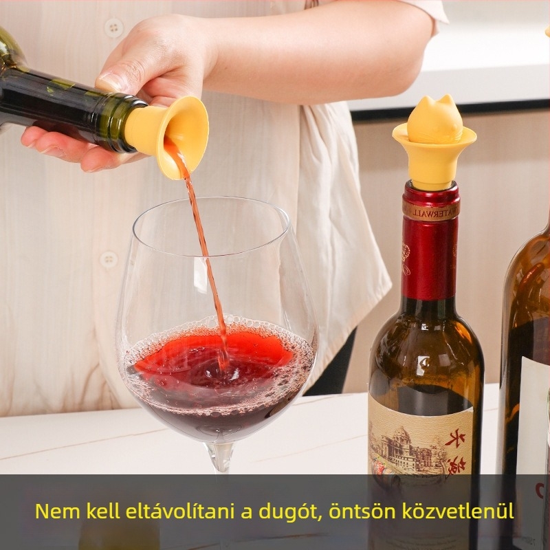 Elephant Brand szilikon vörösbor dugó – univerzális