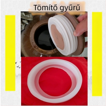 Üvegszilikon tömítőgyűrű borosüveg kupakjához, élelmiszer-minőségű szilikontömítés