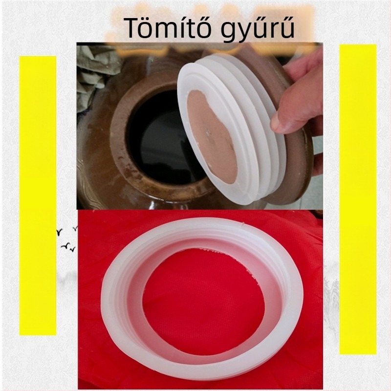 Üvegszilikon tömítőgyűrű borosüveg kupakjához, élelmiszer-minőségű szilikontömítés