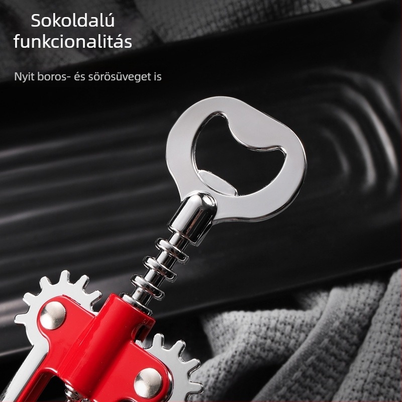 Hongda Limei Többfunkciós üvegnyitó, bor- és sörnyitó, cink‑ötvözetből, otthoni használatra