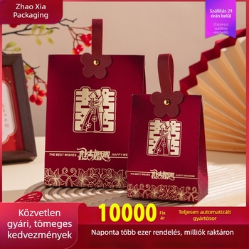 Egyedi esküvői édesség csomagolás, koszorúslány ajándék doboz, eljegyzési édesség doboz, elegáns, különleges tervezés