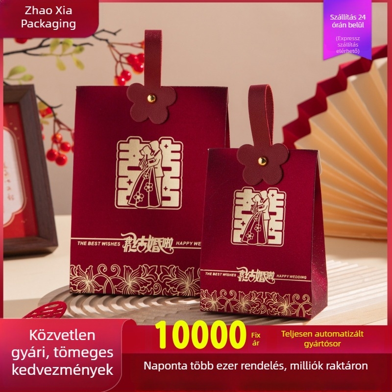 Egyedi esküvői édesség csomagolás, koszorúslány ajándék doboz, eljegyzési édesség doboz, elegáns, különleges tervezés