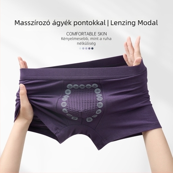 Férfi modal boxeralsó, lélegző, antibakteriális sport alsó, lazább szabás, nagy méret