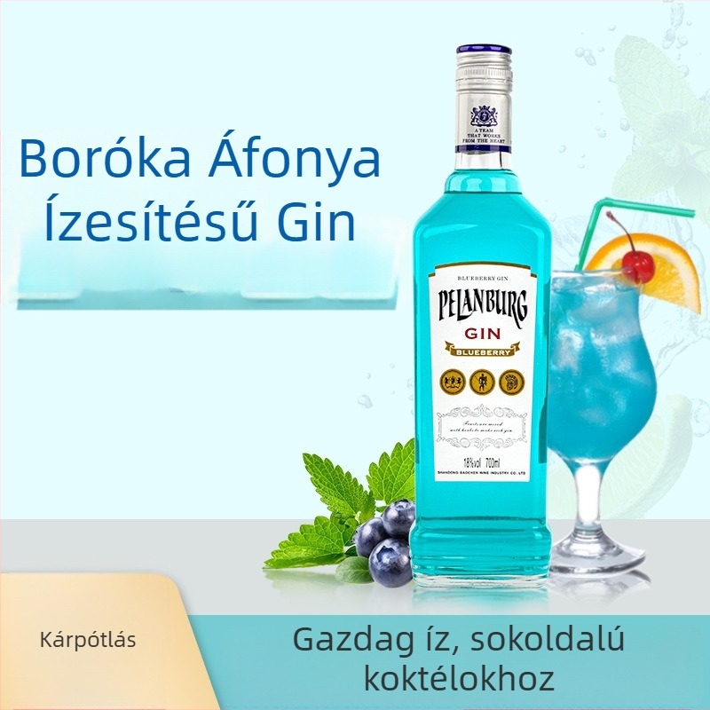 Áfonya ízesítésű gin Long Island Ice Tea koktélhoz, 700 ml, 18% ABV