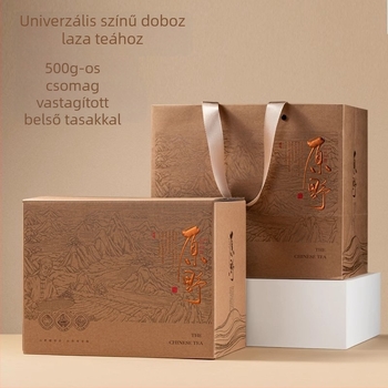 Szálas tea ajándékdoboz Shoumei, Gongmei, White Peony, Pu'er Raw Tea és White Tea – 500 g-os csomagolás