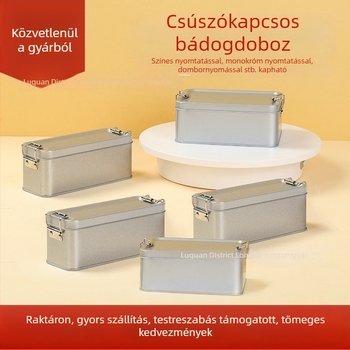 Kétzáras fémdoboz tiramisúhoz, hagyományos édességekhez és teához