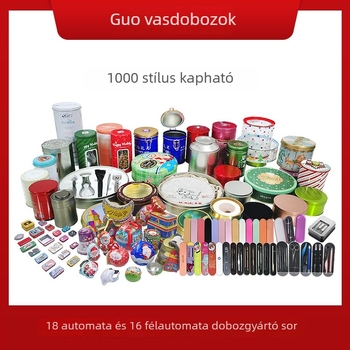 Matt tinplate tealevelek tároló doboz, téglalap alakú képeslap tároló és hajcsat szervező