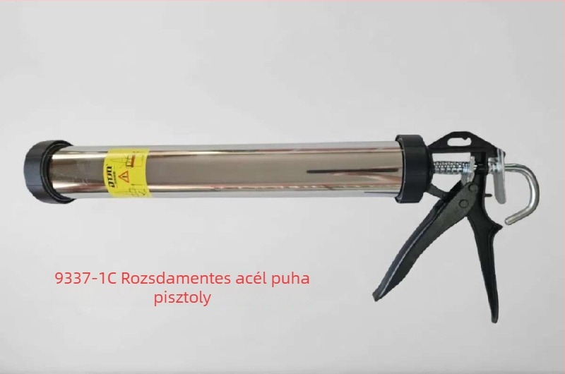 590 ml-es ragasztópisztoly szerkezeti ragasztókhoz, csepegésmentes, fém test