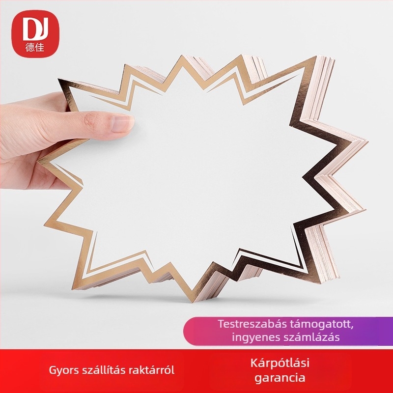 Nagyméretű, törölhető árcímke POP hirdetési papíron