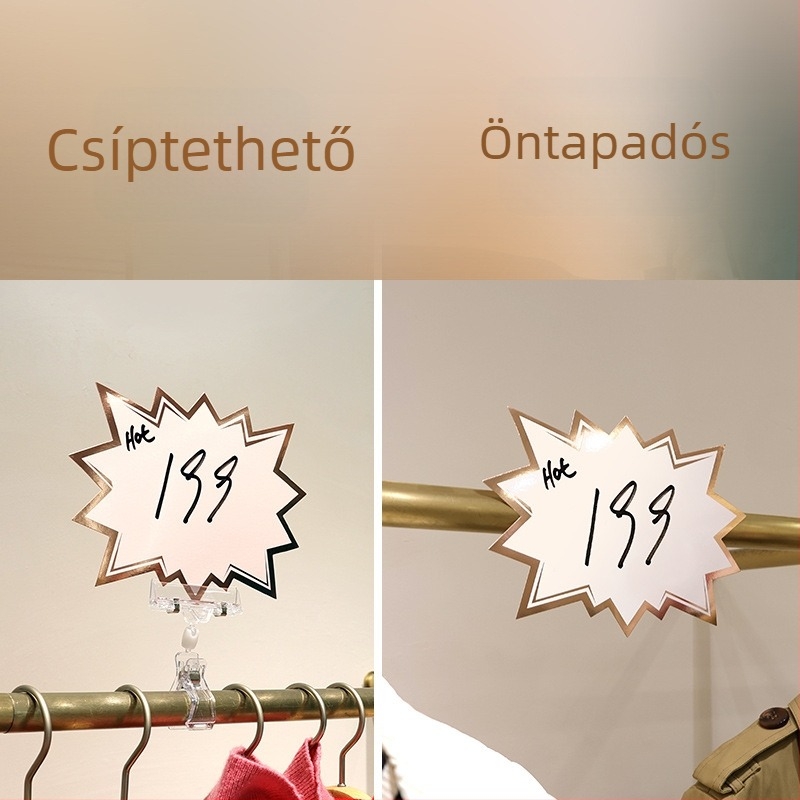 Nagyméretű, törölhető árcímke POP hirdetési papíron