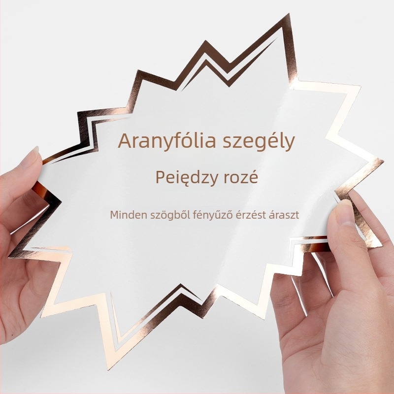 Nagyméretű, törölhető árcímke POP hirdetési papíron