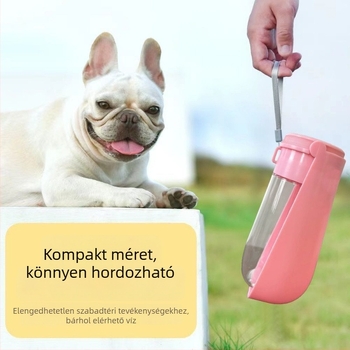 Hordozható kutyavízflaska, ivóvíz adagoló sétákhoz