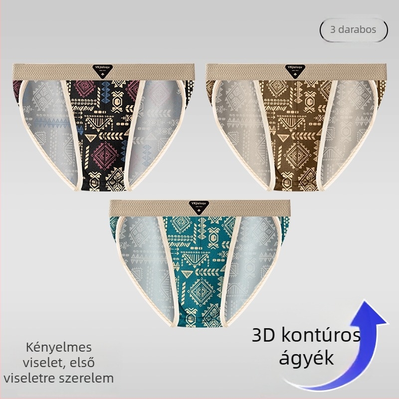 Vintage férfi pamut alsónadrág cserélhető logóval, egész éves viselet