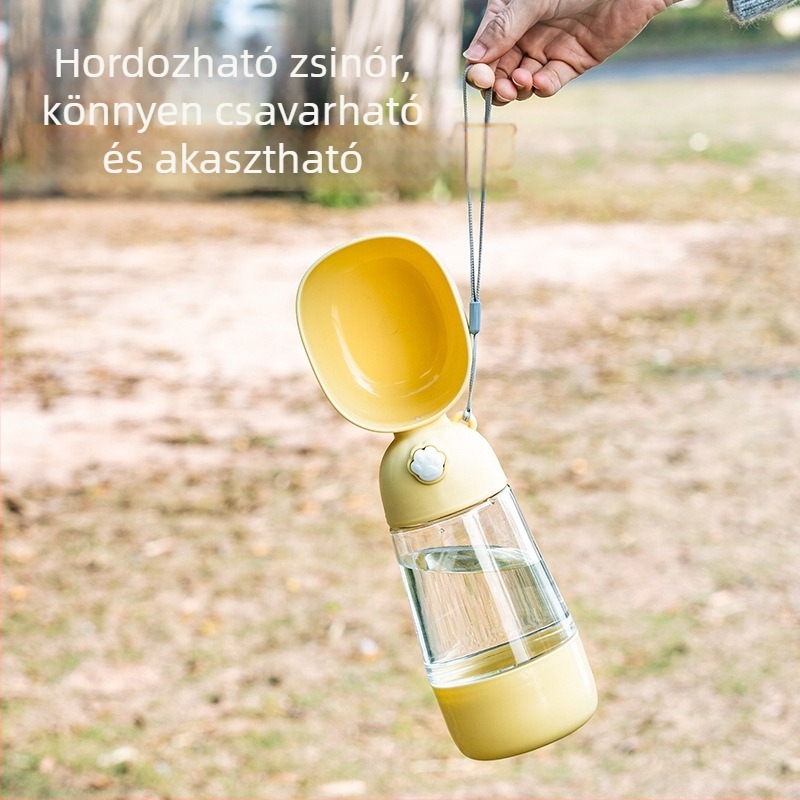 Hordozható kutyavíz-palack kültéri használatra — ivóedény háziállatok számára