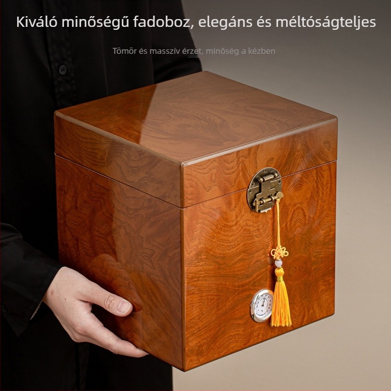 Kreatív teai ajándékdoboza, prémium 0,5 kg teás doboz készlet, Pu'er White Silver Needle csomagolás