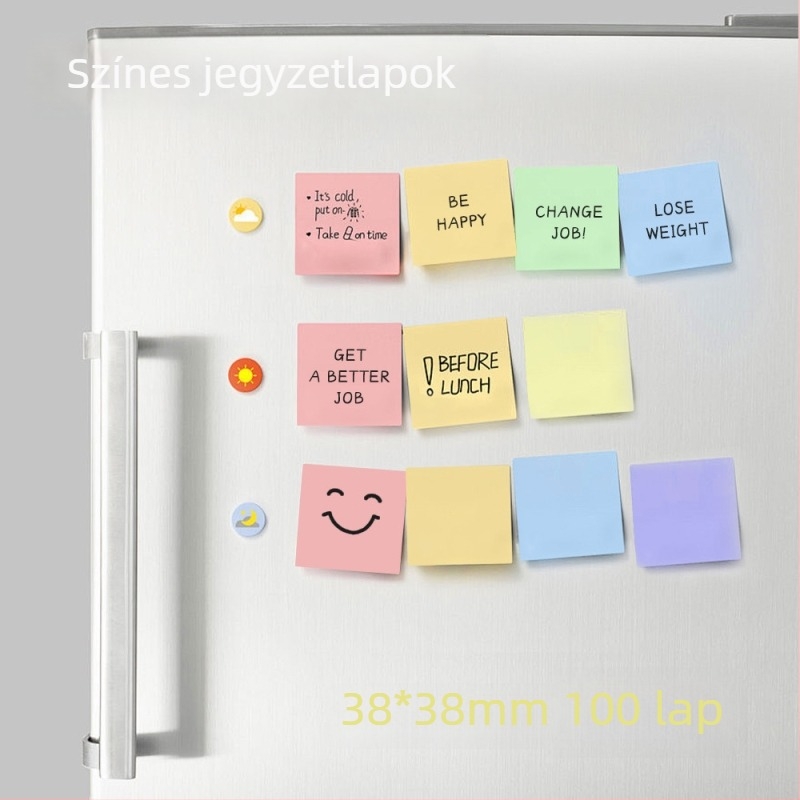 11 színű mini ragasztós jegyzet- és indexcímke készlet, színes csíkok, 1100 darab
