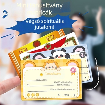 Kaba Bear Mini Jutalom Matrica Gyerekeknek – Szórakoztató Elismerő Matrica Általános Iskolásoknak