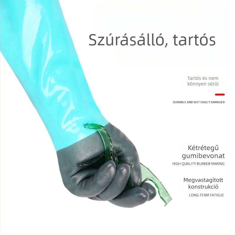 Vízálló és olajálló kesztyűk, kopásállóak, sav- és lúgállóak, csúszásmentesek, munkavédelmi kesztyűk a halászathoz