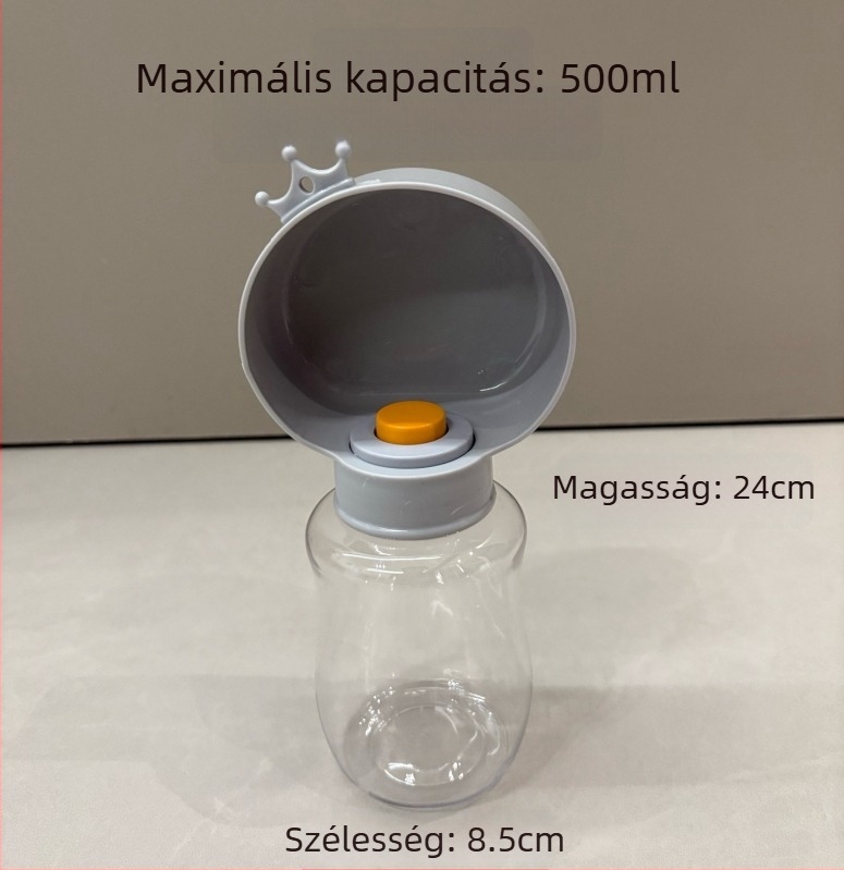 Kutyák és macskák számára hordozható víz- és ételadagoló pohár, 2 az 1-ben