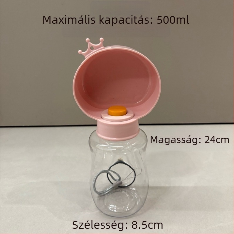 Kutyák és macskák számára hordozható víz- és ételadagoló pohár, 2 az 1-ben