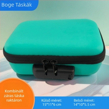 Jelszós záras tároló tok, EVA cipzárral, 3C digitális eszközökhöz és DJI Action Camera-hoz, U-Shield kompatibilis